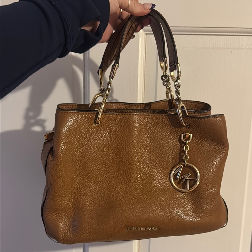 Michael Kors Brown bag with Gold Hardware